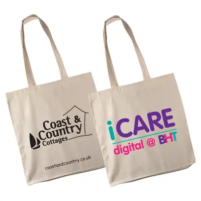 8oz Natural Canvas Tote Bag with Gusset