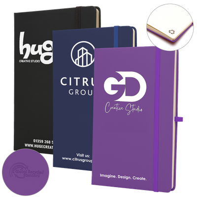 A5 Premium Recycled Soft Touch Lined Notebook