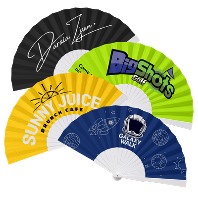 Full Colour Plastic Hand Fan
