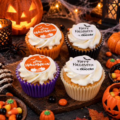 Halloween Frosted Cupcakes