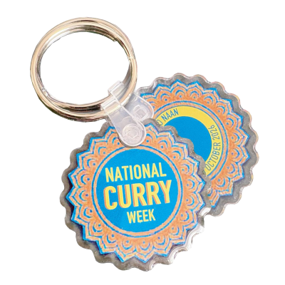 Custom Shape Domed Acrylic Keyring