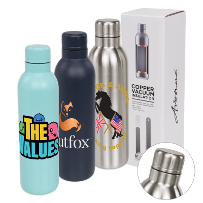 Thor 510ml Copper Vacuum Sports Bottle - Full Colour Print