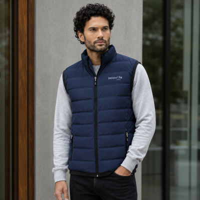 Macin Men’s Insulated Down Bodywarmer - Left Chest Full Colour 