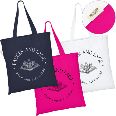 GRS Recycled Coloured Cotton Tote Bags