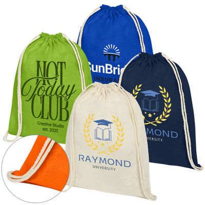 Cotton Drawstring Backpack