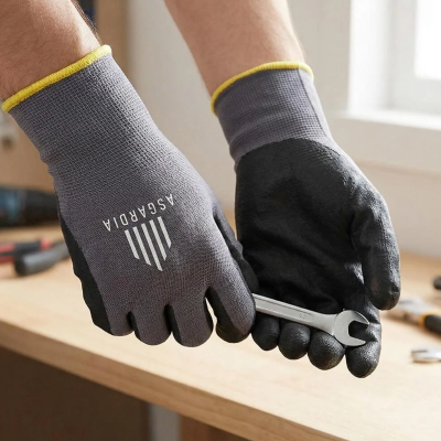 Nylon & Micro Foam Nitrile Touch Safety Gloves