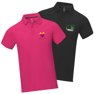 Calgary Short Sleeve Men’s Polo - Left Chest Full Colour