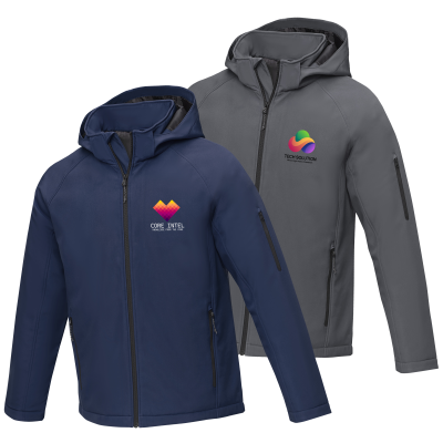 Notus Men’s Padded Softshell Jacket - Left Chest Full Colour