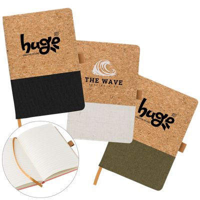 A5 Elara Cork and Cotton Notebook