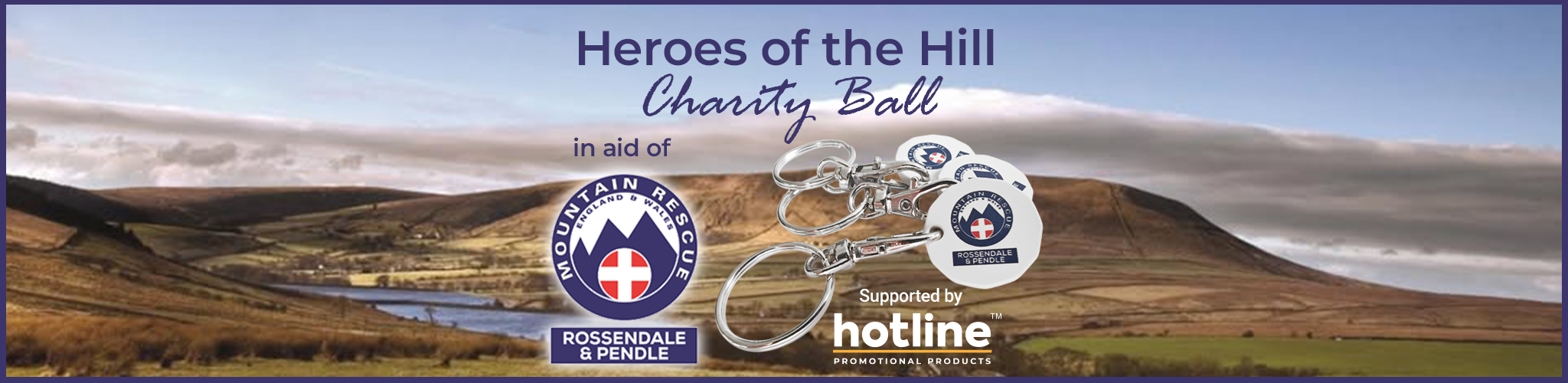 Rossendale & Pendle Mountain Rescue: Branded Trolley Coins for a Charity Ball