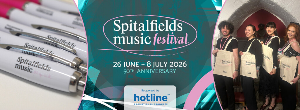 Spitalfields Music: Branded Tote Bags and Pens for a 50th Anniversary Festival