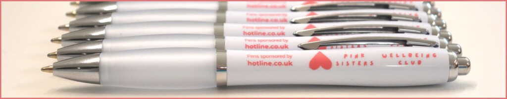 Pink Sisters Wellbeing Club: A Roller Banner, Tote Bags and Pens for a Community Stand